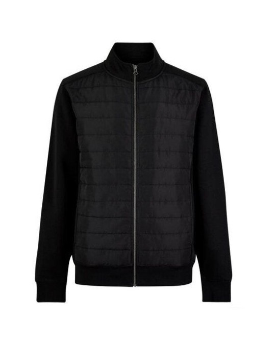 Quilted Full Zip Sweatshirt