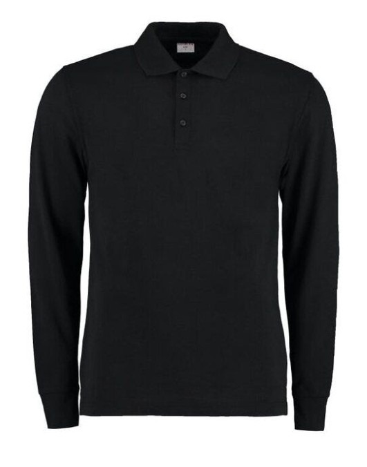 Mens Pique L/S Polo Shirt