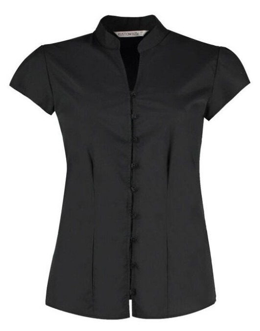 Ladies Mandarin Collar Blouse