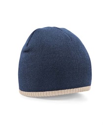 Two-Tone Pull On Beanie