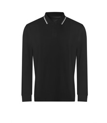 Long sleeve tipped 100 polo